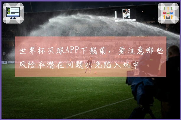 世界杯买球APP下载前，要注意哪些风险和潜在问题以免陷入坑中